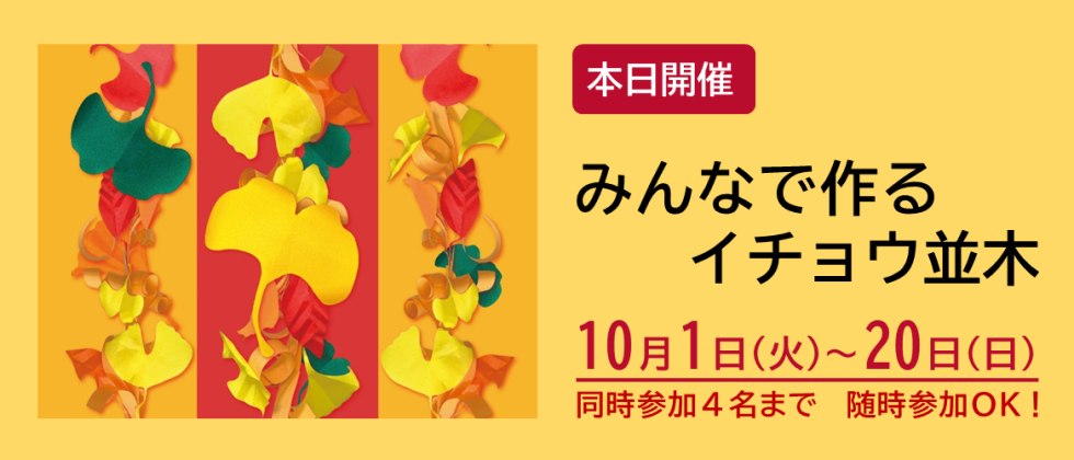 本日開催「みんなで作るイチョウ並木」